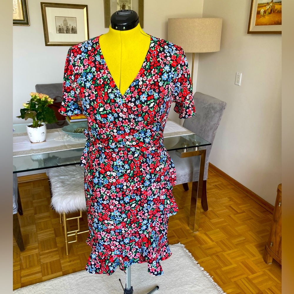 Flirty, Floral Wrap Dress, by Only